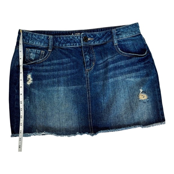 Denim Distressed Skirt Size 14 Apt 9 - Picture 7 of 7